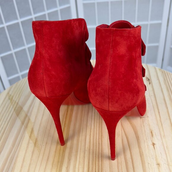 TRINIBOOT CHRISTIAN LOUBOUTIN BOOTS RED Size 38 EUR (Size 8 US) - Picture 6 of 16